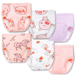 Joyo Roy potty-training underwear girls 4T-5T front view pink for easy training.