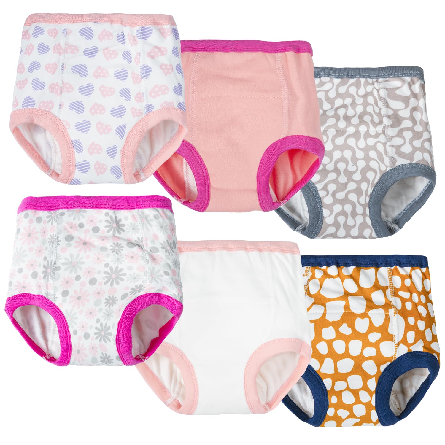 Joyo Roy potty training underwear for girls with pink pattern showing a comfortable, leak-protecting design