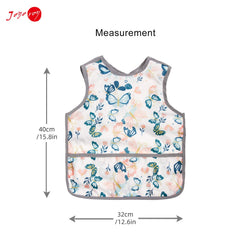 Joyo Roy sleeveless smock design allows comfortable toddler movement