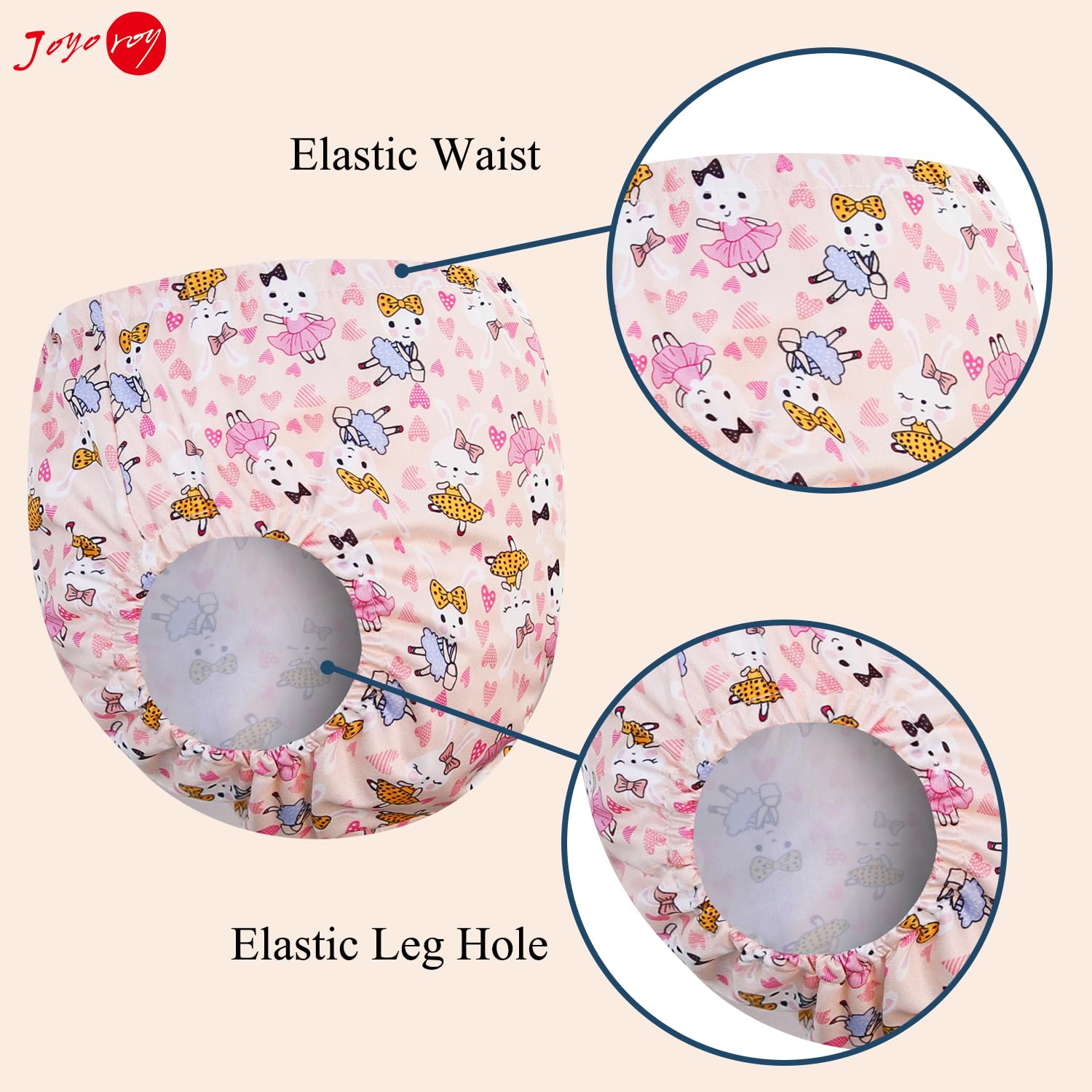 Joyo Roy diaper cover close-up emphasizes comfortable leg openings and soft fabric