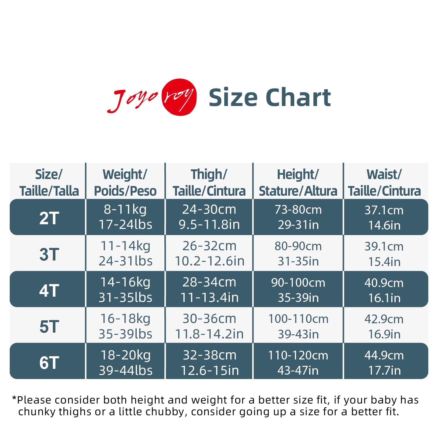 Joyo roy training pants comfy fit with elastic waistband for easy pull-up.
