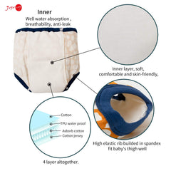 Joyo Roy waterproof middle layer adds leak protection during potty training