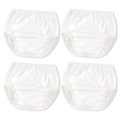 Joyo roy white diaper cover front view—soft, skin-friendly fabric for toddlers.
