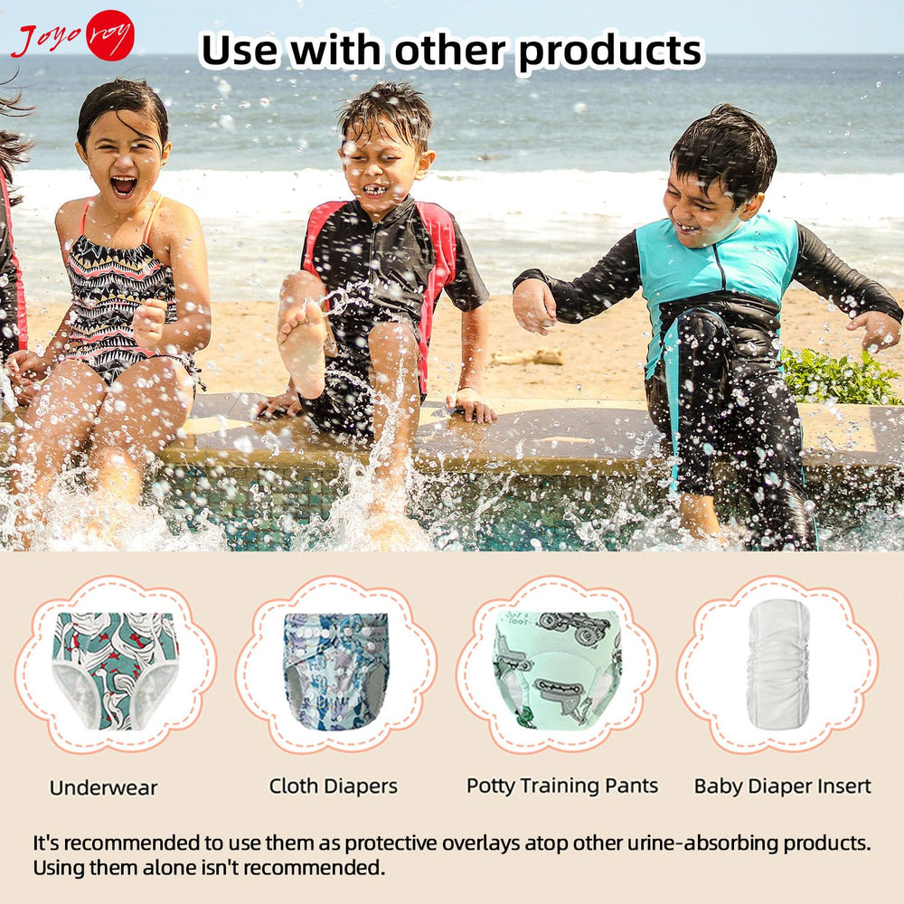Joyo roy leak-proof diaper cover helps contain small accidents during potty training.