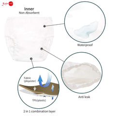 Joyo roy white diaper cover pack of four with varied prints for easy outfit matching.