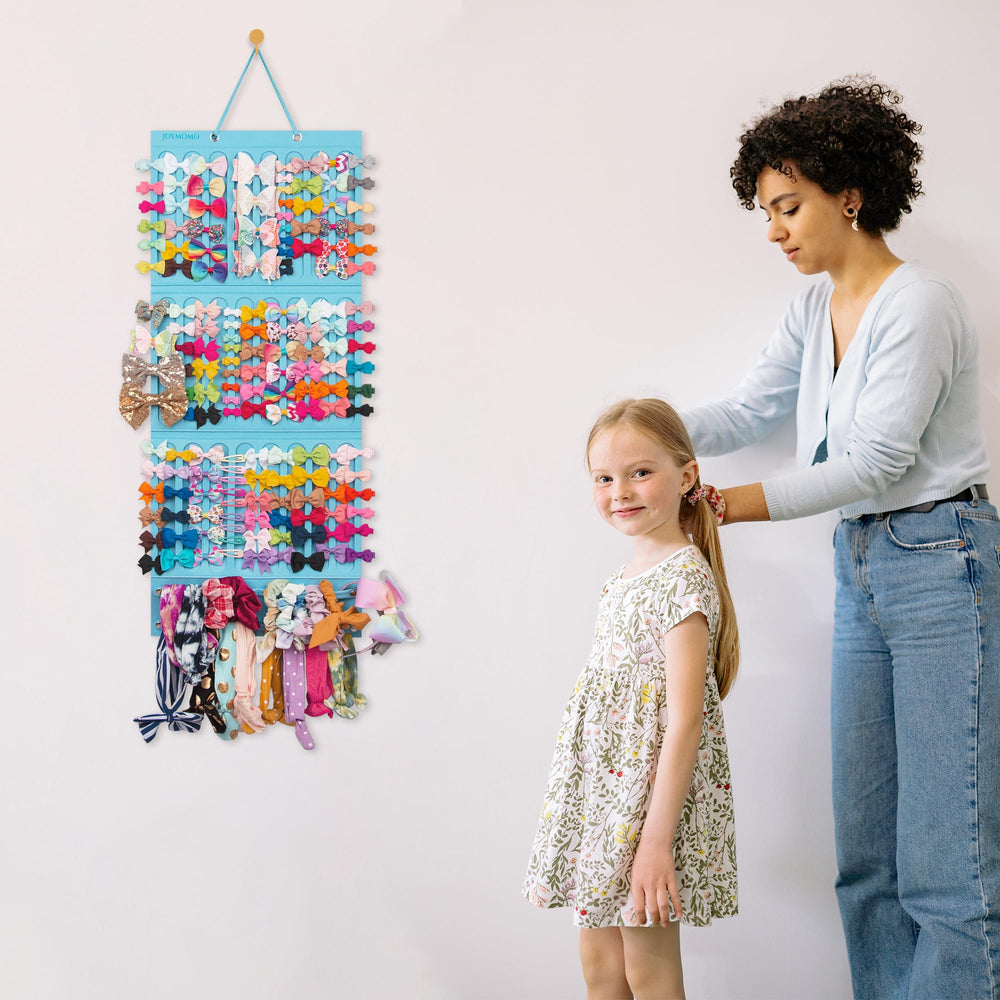 JOYMOMO versatile storage holds hair ties, clips, scrunchies, and bows