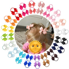JOYOYO 40Pcs baby bows pack with vibrant colors for easy daily outfits