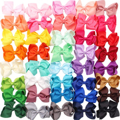 JOYOYO 40Pcs color hair bows with clips for quick daily styling