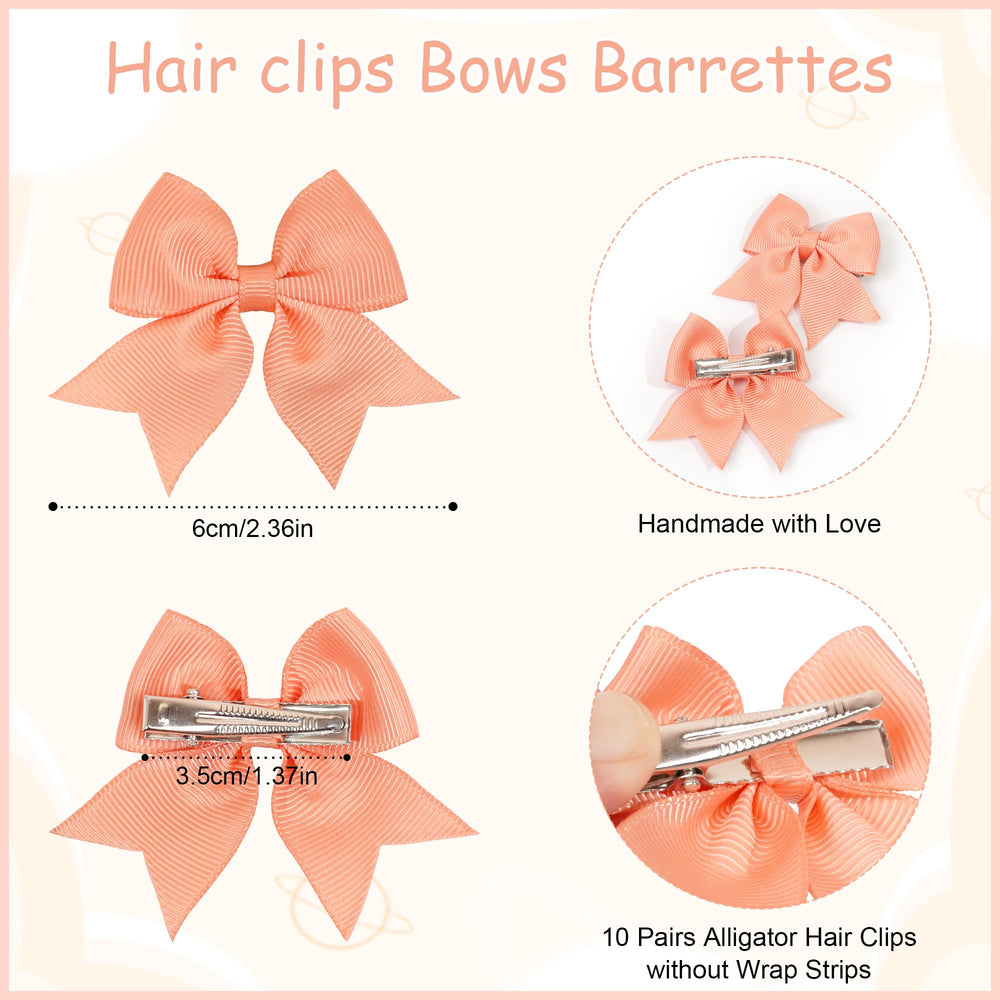 JOYOYO pastel bow clips showing versatile color range for daily wear.