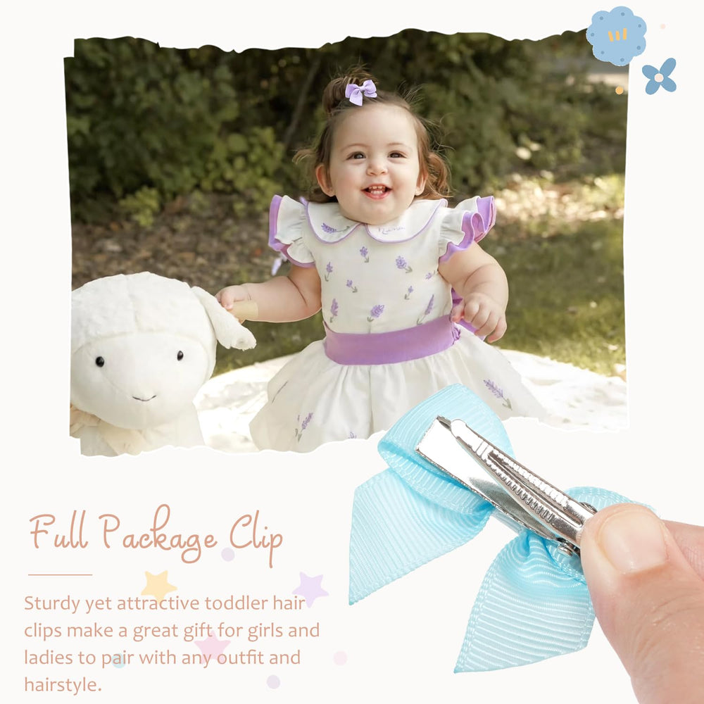 Joyoyo alligator-clip closeup, durable metal clip for steady baby's hair.
