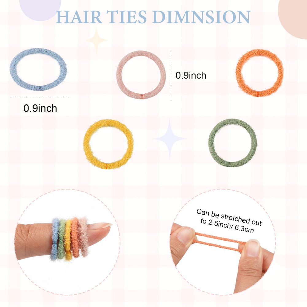 JOYOYO elastic hair ties closeup highlighting flexible durable materials for long-lasting wear