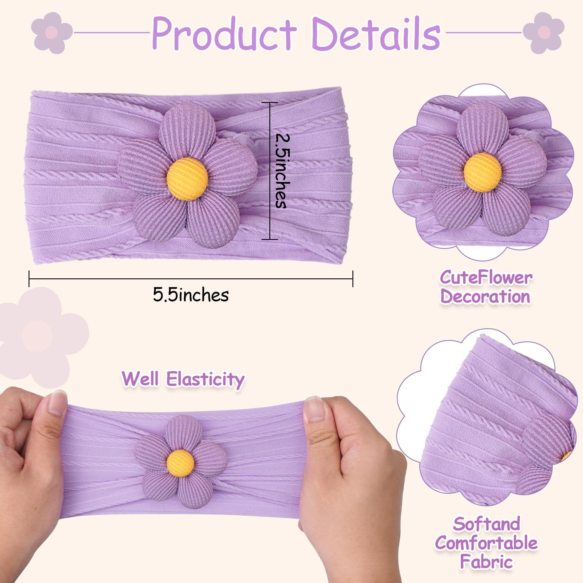JOYOYO headband grows with baby from newborn to toddler
