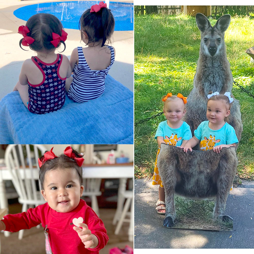 JOYOYO bows on toddler head showcase everyday versatility.