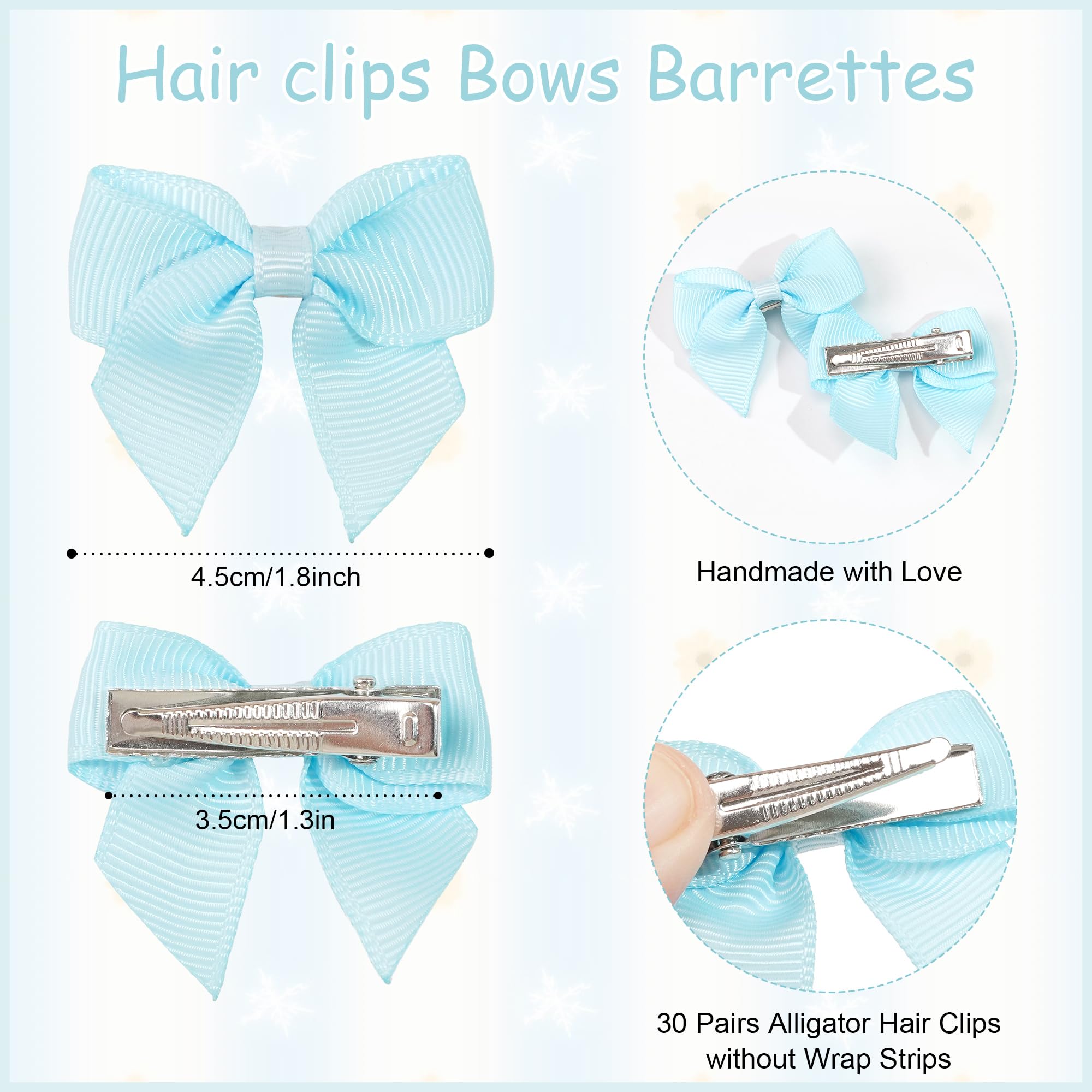 Joyoyo pastel-baby-bows on hair, showcasing versatile color range for outfits.