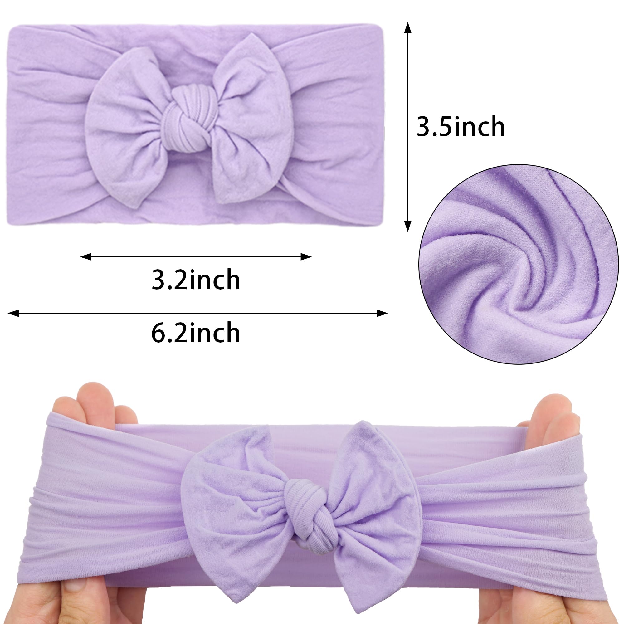 joyoyo soft-wide turban headband purple fits snugly for naps