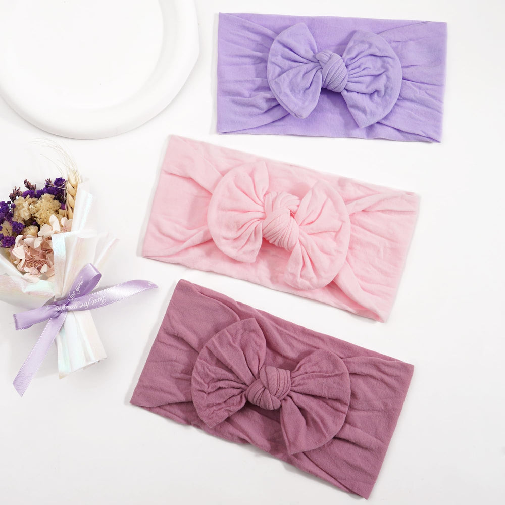 joyoyo three-color baby headbands bow pack versatile outfit options
