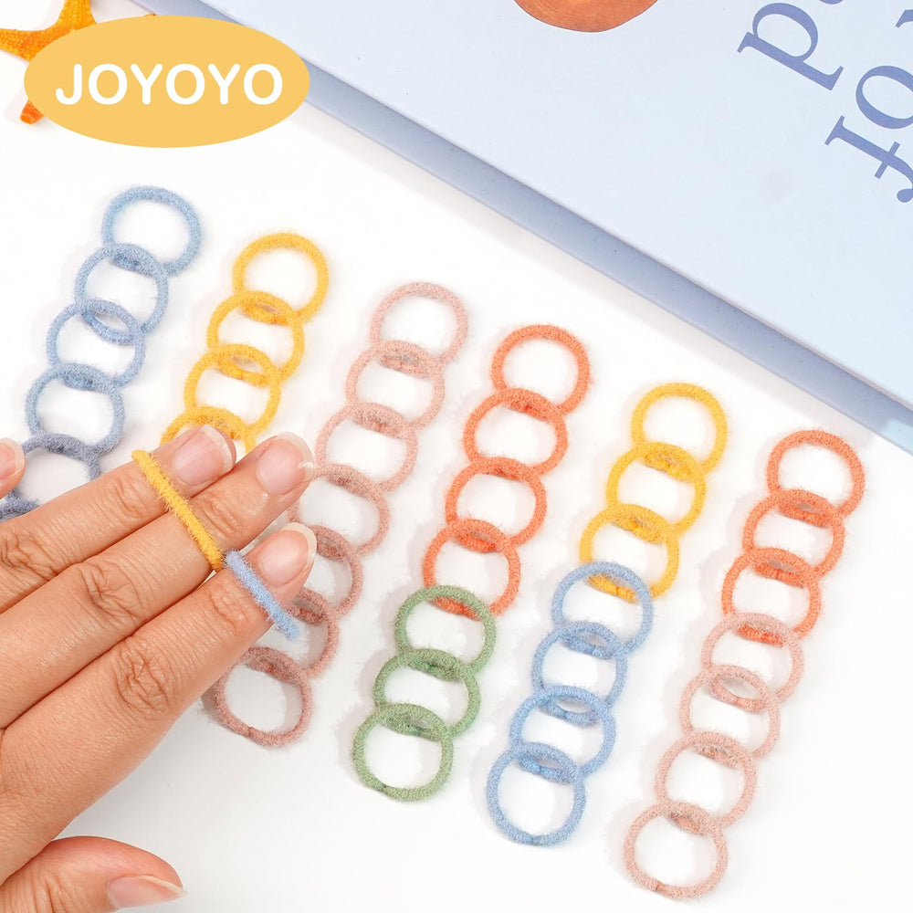JOYOYO toddler ponytail holds shown for easy styling and mess-free moments