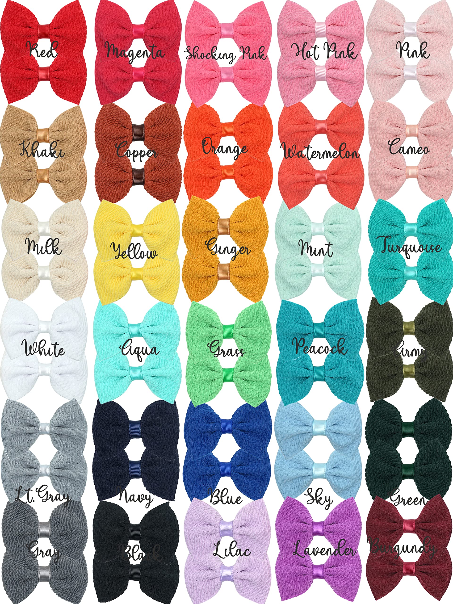 Joyoyo twill waffle fabric bow showcasing texture and shape