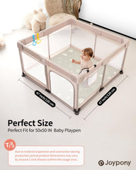 Joypony baby play mat doublesided design offers versatile visuals for cognitive-stimulating play.