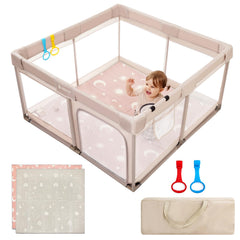 Joypony baby playpen beige mat 50x50 offers a safe indoor play space for babies