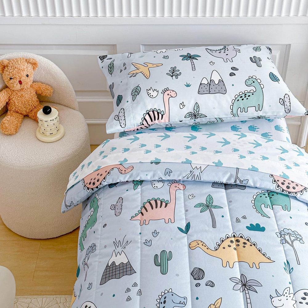 Joyreap dinosaur bedding set pillowcase with cute prints for comfortable dreams
