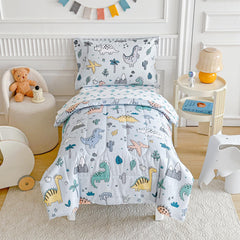 Joyreap dinosaur bedding set soft comforter for cozy toddler nights and gentle sleep