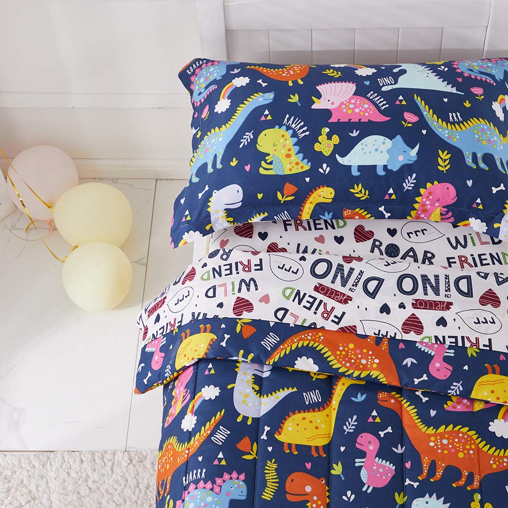 Joyreap dinosaur pattern on navy close-up highlighting playful design for kids