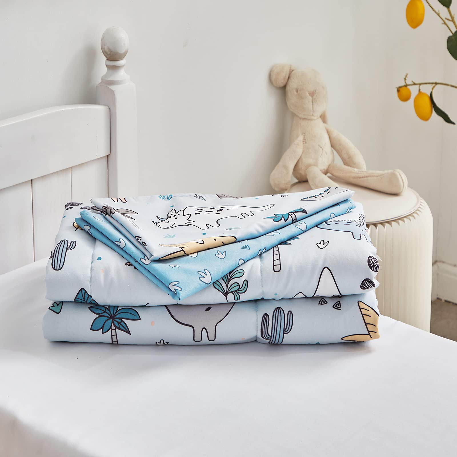 Joyreap dinosaur-prints-on-sheets vibrant patterns spark joy at bedtime
