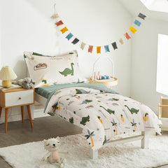 Joyreap dinosaur toddler bedding pillowcase features vibrant print and easy-care cotton.