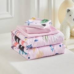 Joyreap ocean-theme toddler fitted sheet fits standard toddler bed snugly