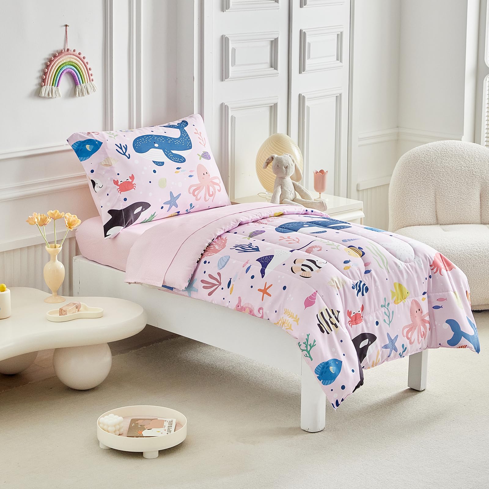 Joyreap toddler pillowcase reversible design for playful bedtime routine