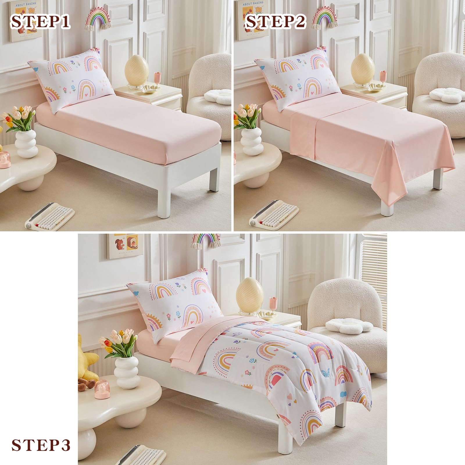 Joyreap reversible pillowcase demonstrates matching styling for kids' rooms