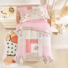 Joyreap comforter close-up shows soft cotton for gentle skin