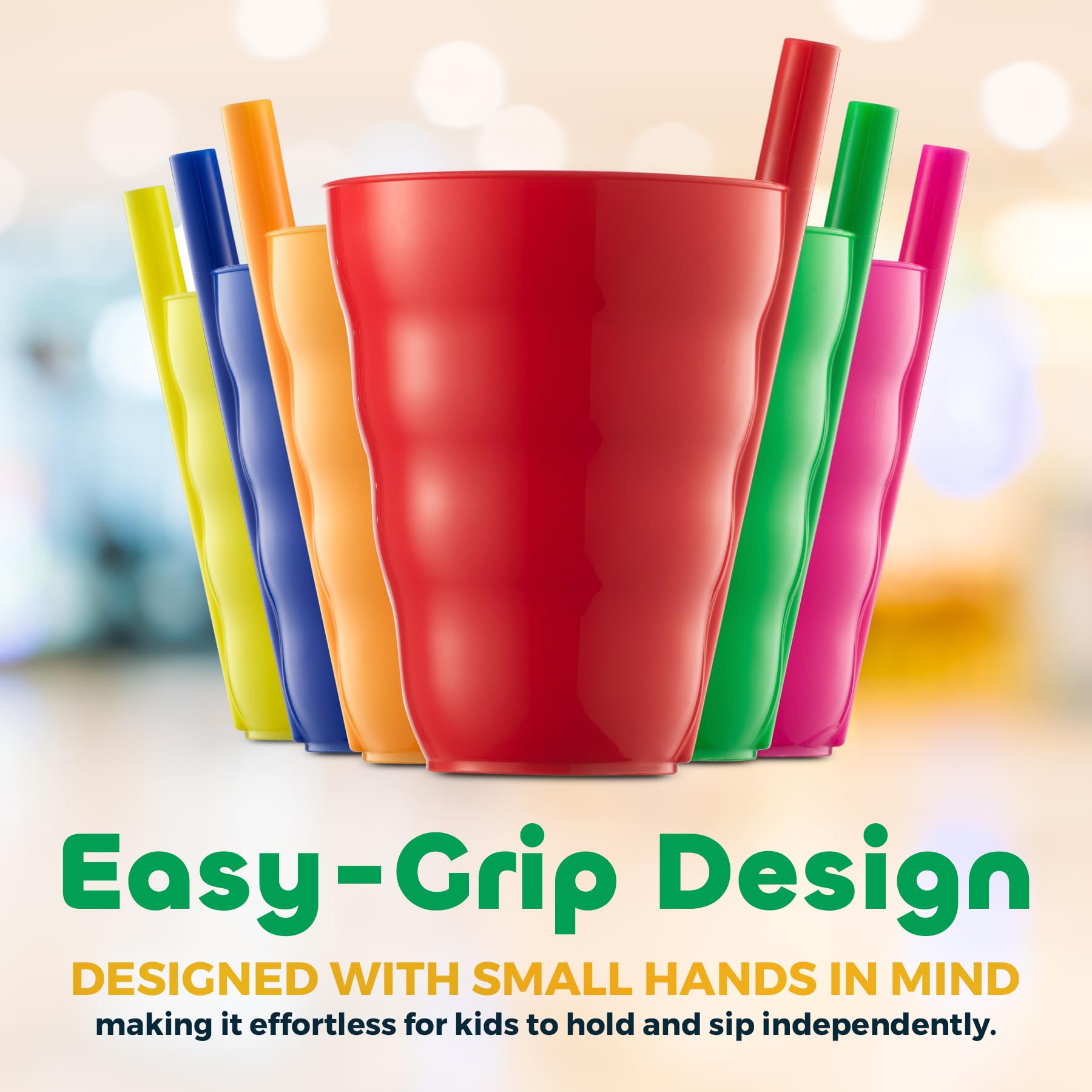 JoyServe Kids Cups BPA-free plastic prioritizes safe, everyday use.