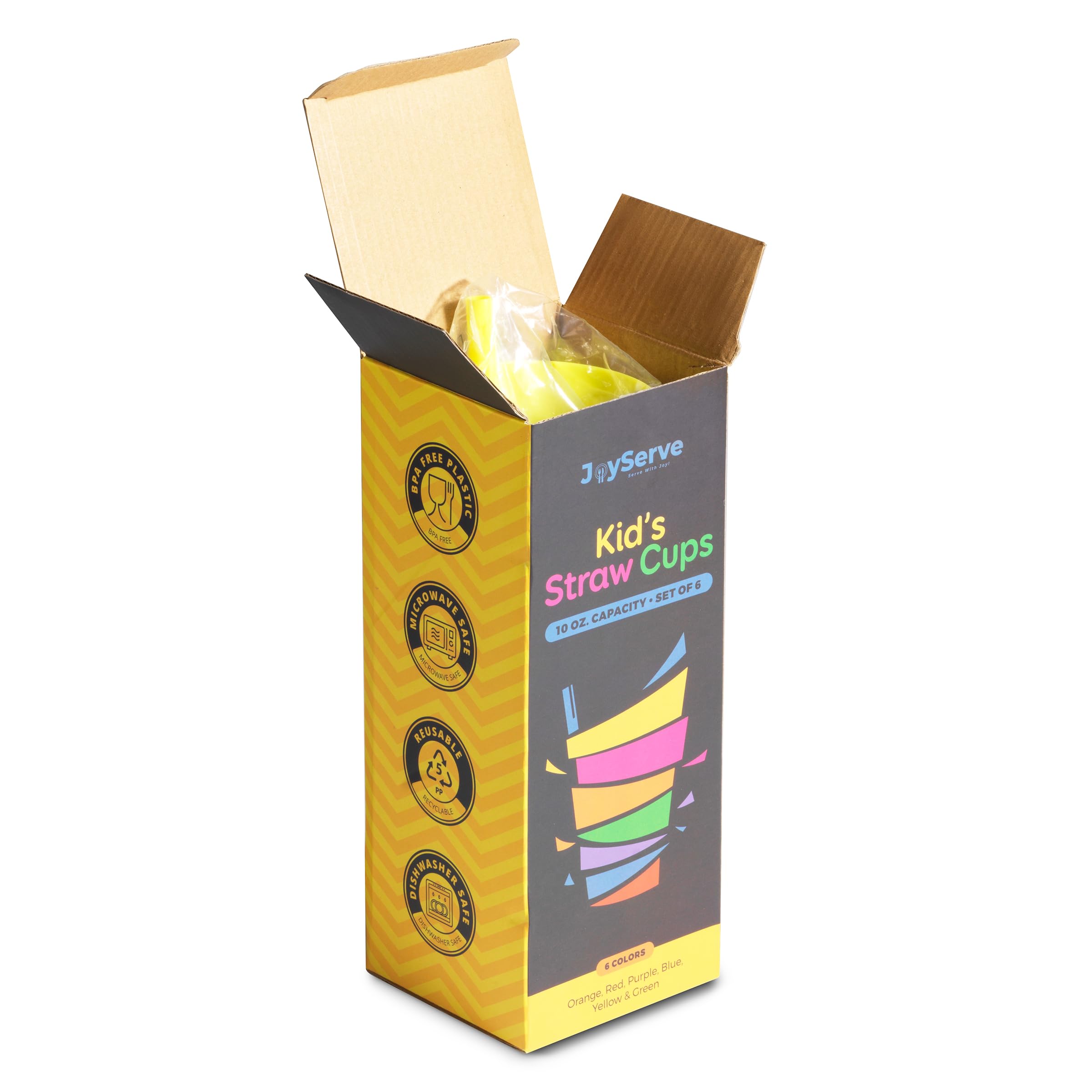 JoyServe Kids Cups included cleaning brushes support thorough straw cleaning.