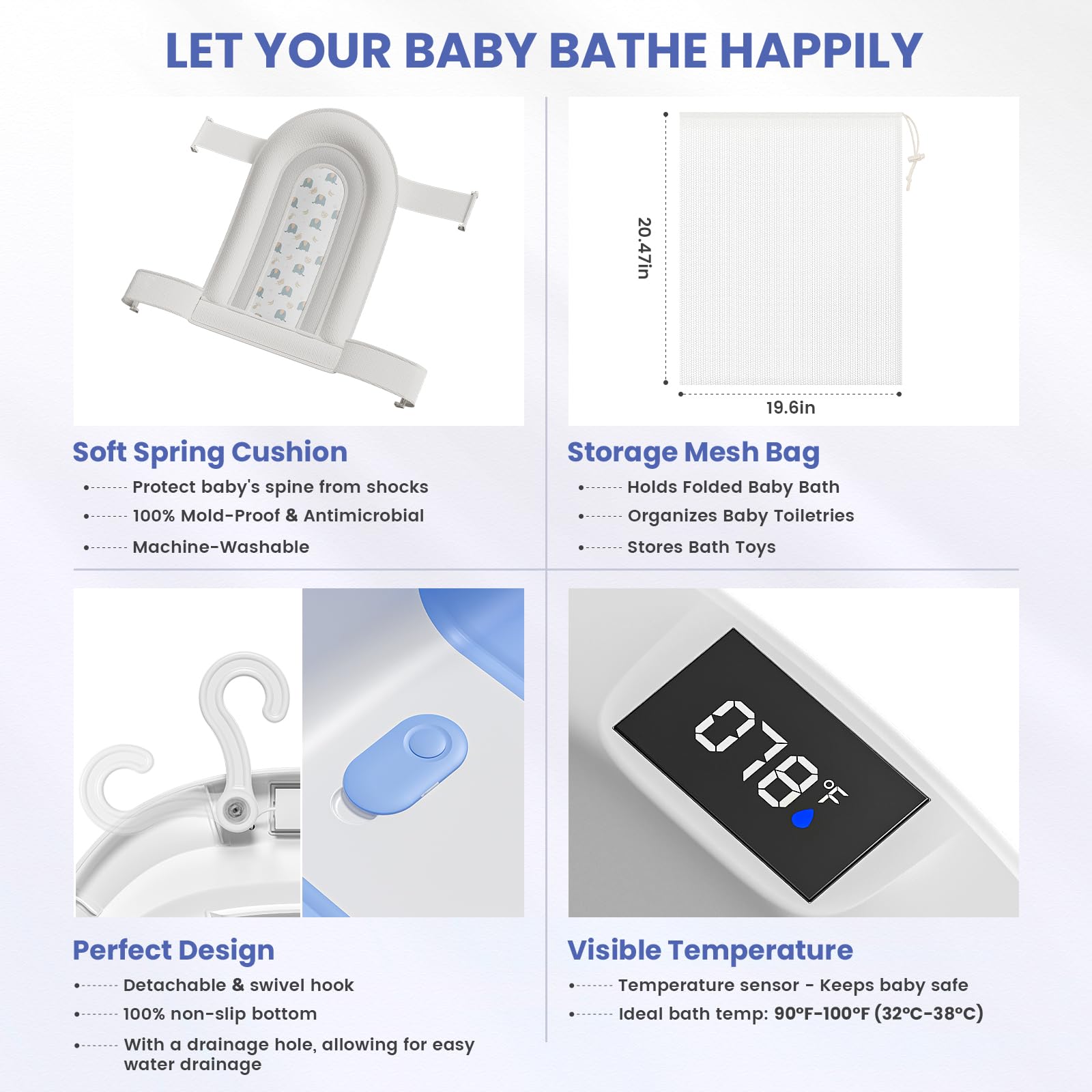 JoyYum bath-tub-drain-plug enables quick in-place draining after bath time.