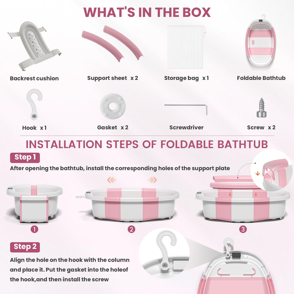 JoyYum easy-drain plug facilitates quick drainage without lifting tub.