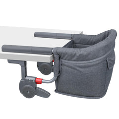 JOZZVE Hook On High Chair clamps securely for table stability during meals.