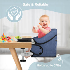 JOZZVE Hook On High Chair navy quick-assembly in seconds.