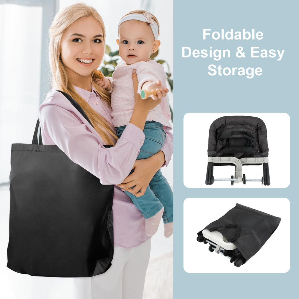 JOZZVE removable dining tray with cup holder supports easy feeding.