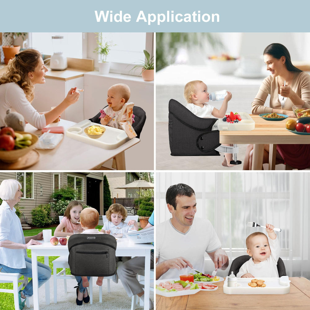 JOZZVE soft padded seat delivers comfortable seating and easy cleaning.