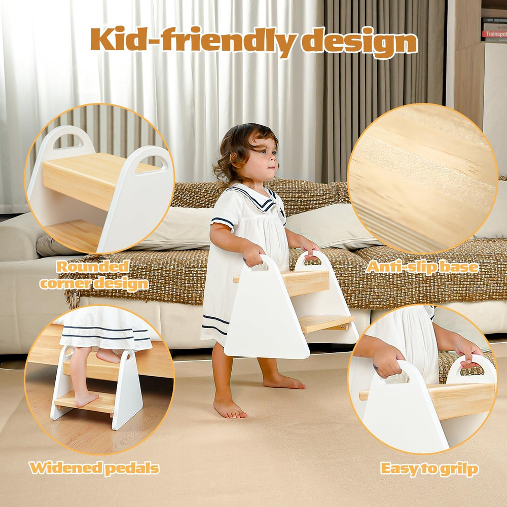 JPMKPD toddler step stool easy-assembly guides quick setup