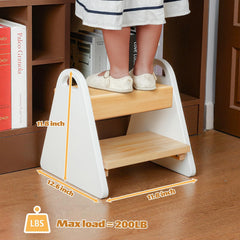 JPMKPD toddler step stool handles provide sturdy grip during climbing