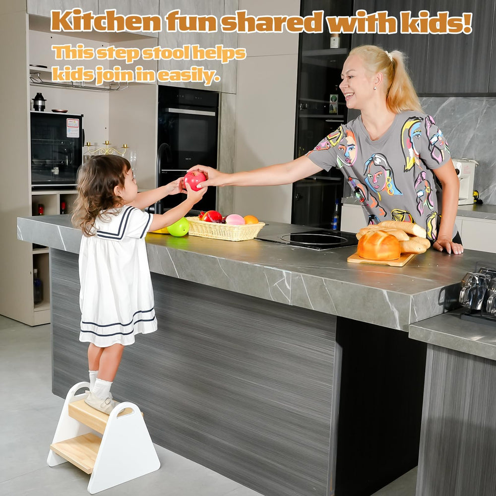 JPMKPD toddler step stool ideal for kitchen tasks and daily reach