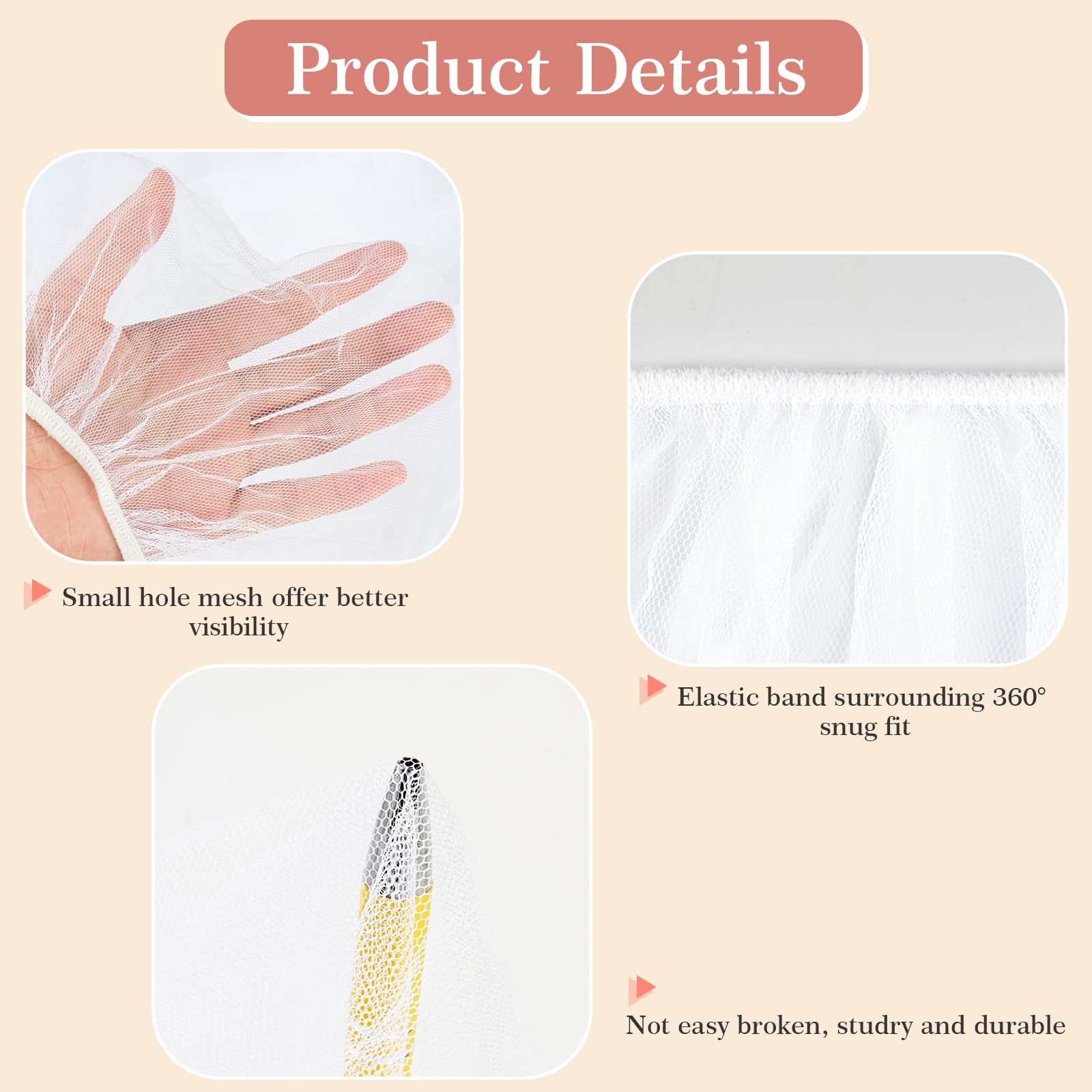 JQCOVEI cradle mosquito net provides gentle airflow and protection during nap time.