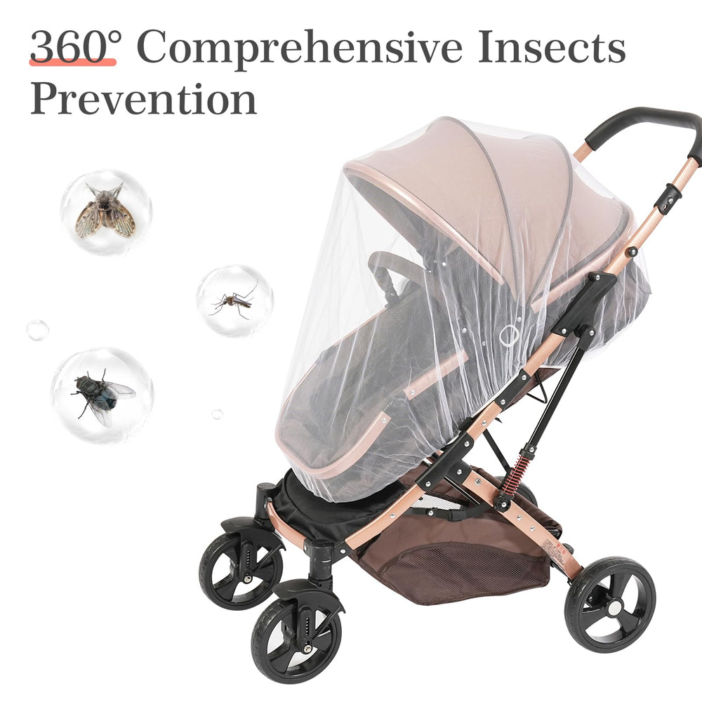 JQCOVEI playard mosquito net lets baby enjoy outdoors with breathable, secure coverage.