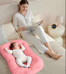 JQFORUIH baby lounger in living room enabling family interaction during awake play