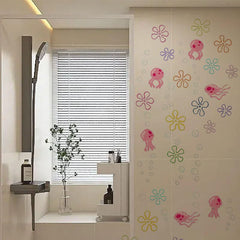 JQPYGB Jellyfish Bubbles Wall Decal mermaid-theme—underwater vibe for party backdrops