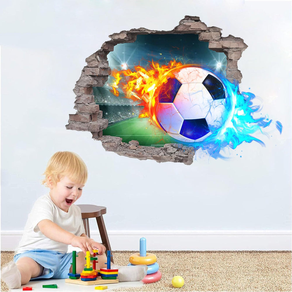 JQPYGB removable soccer wall decal easy to reposition without damage