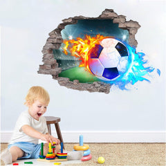 JQPYGB removable soccer wall decal easy to reposition without damage